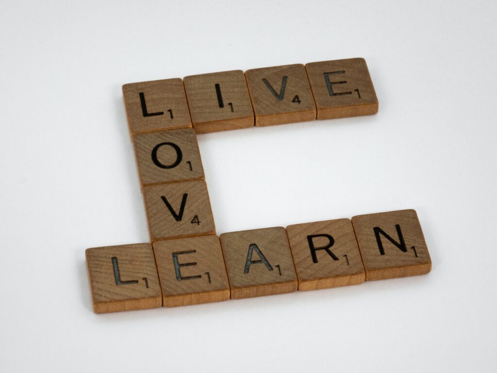 blocks spell live learn love