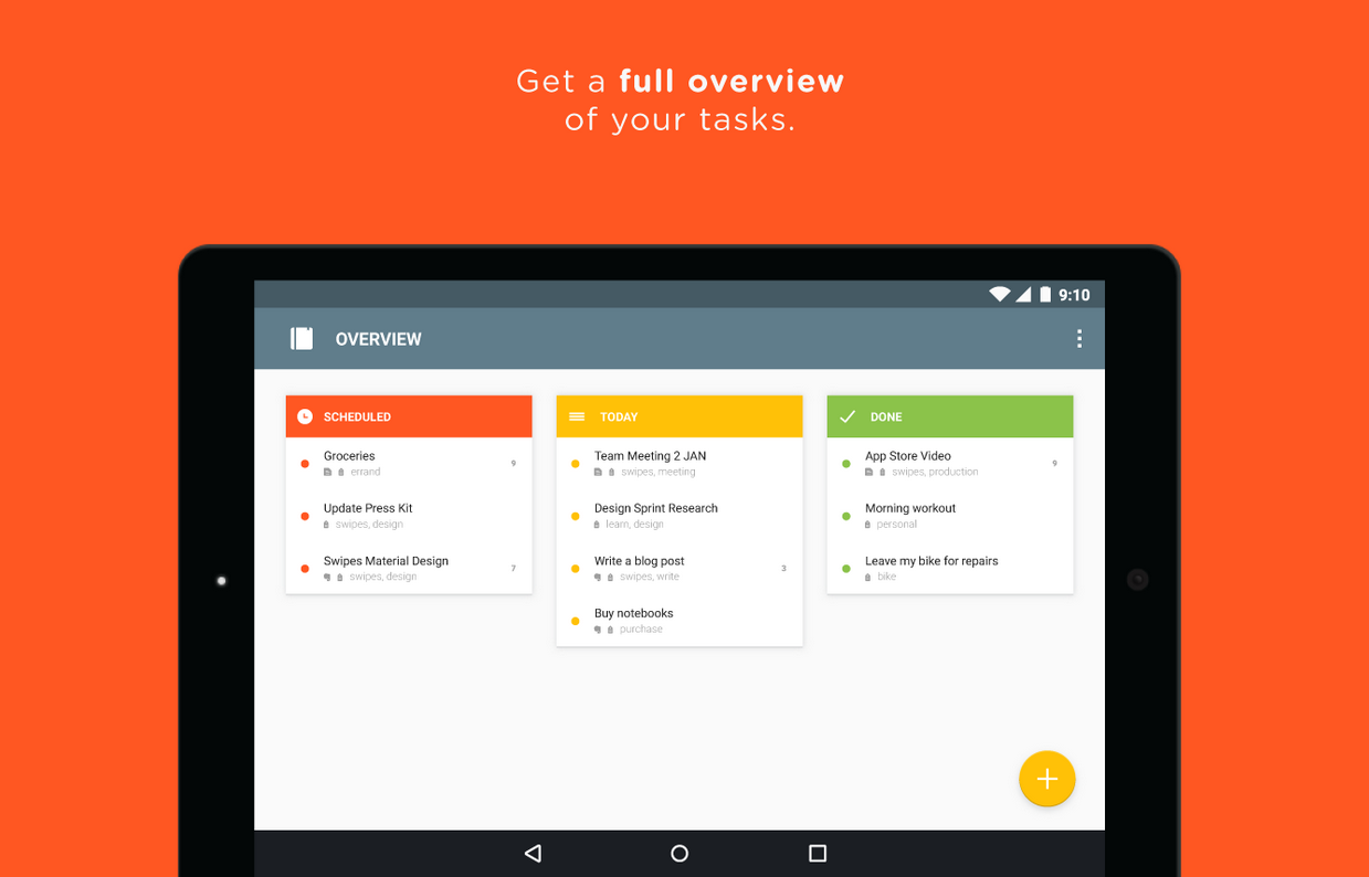 Productivity App Swipes Now Available for Android