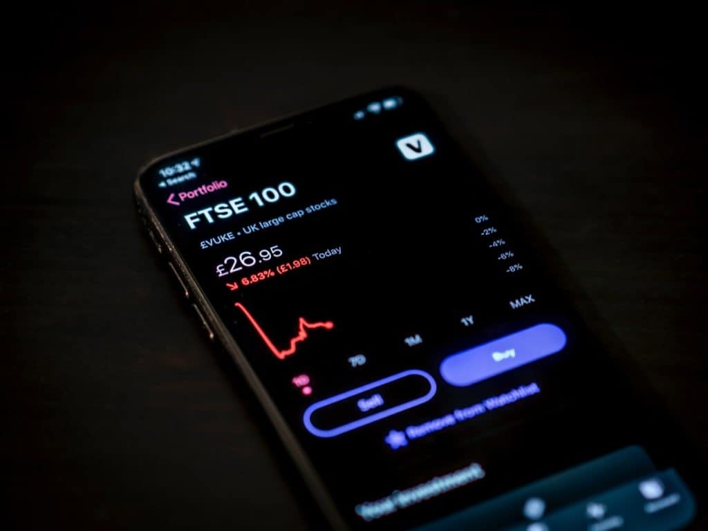 A stock trading app.