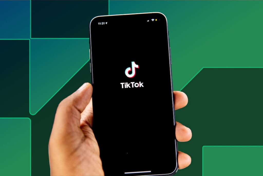 The TikTok app on a phone's screen.