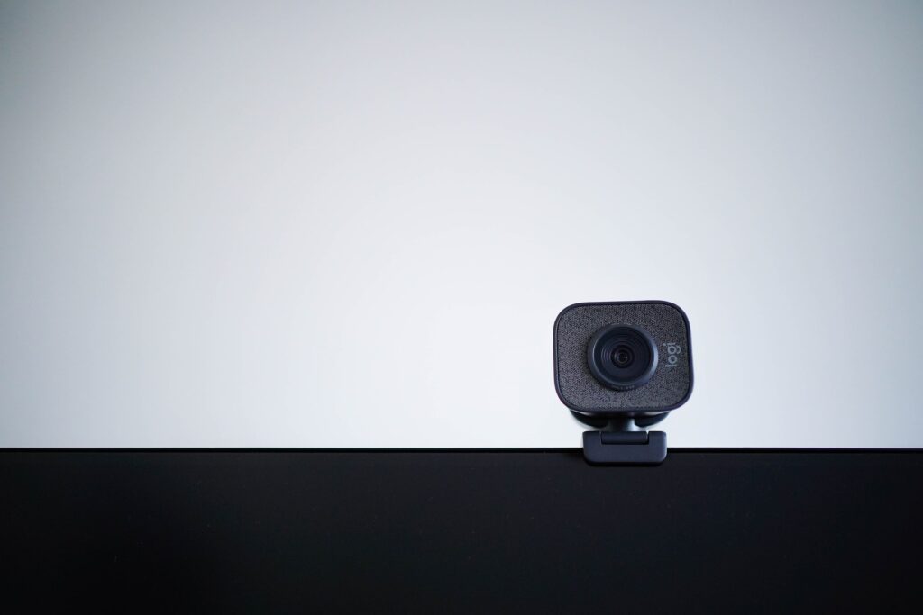webcam on monitor