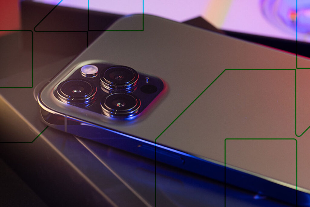 A smartphone camera.