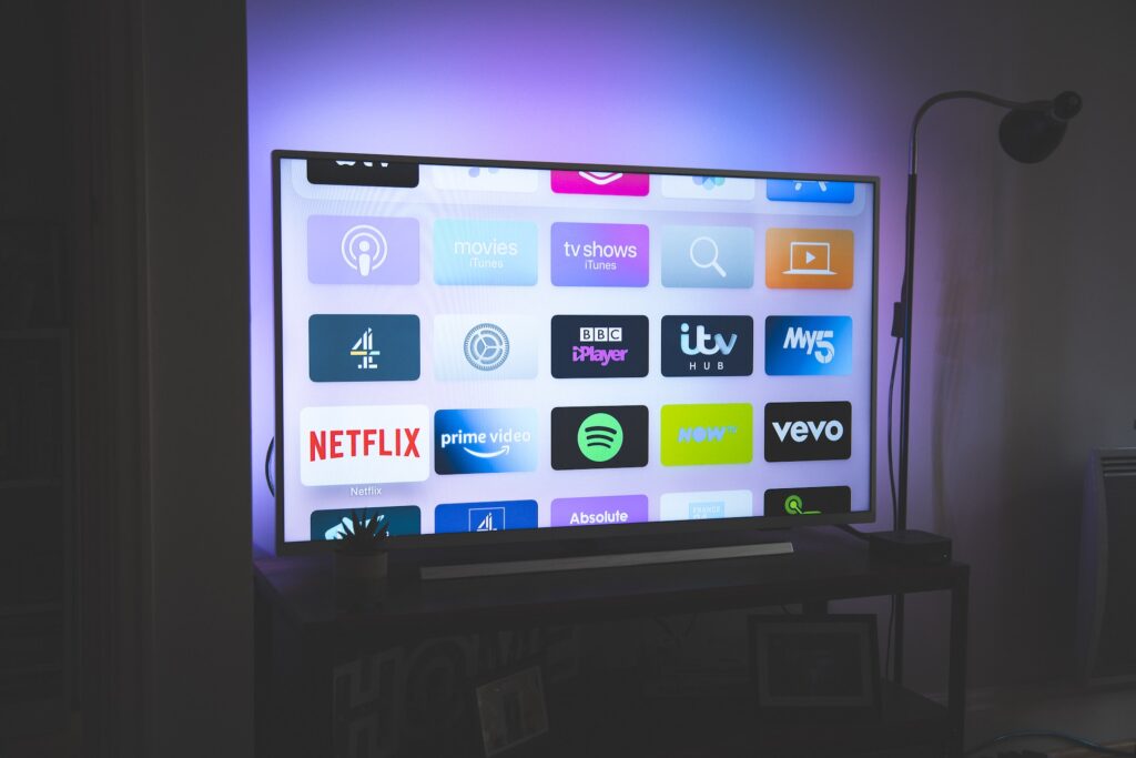 Apps on a smart television.