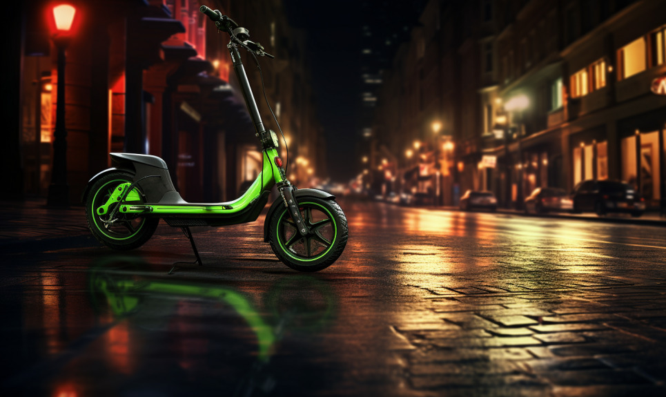 e-scooter in the street