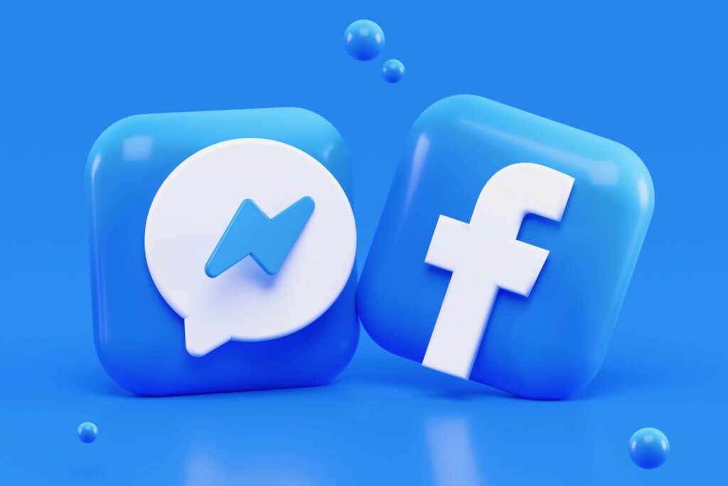 The logos of Facebook and Facebook Messenger