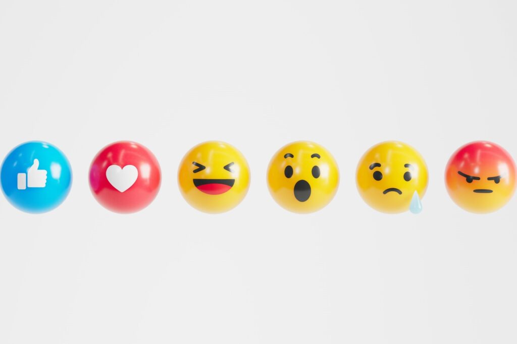 Facebook reaction emojis