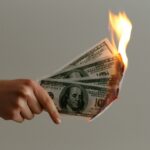 Money burning.