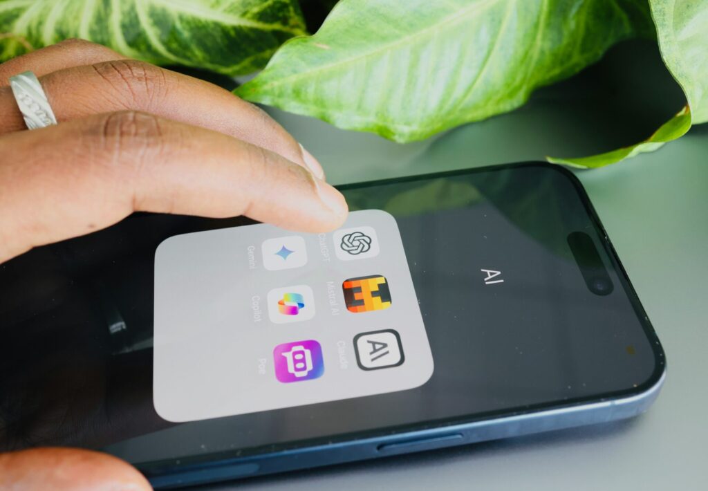 AI folder on iPhone with AI apps